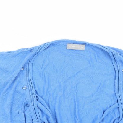 Per Una Womens Blue   Cardigan Jumper Size 20