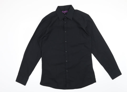 Mens UK Collar Size 16 NEXT Smart Black  Dress Shirt