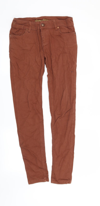 Denim CO Womens Orange   Skinny Jeans Size 10 L30 in