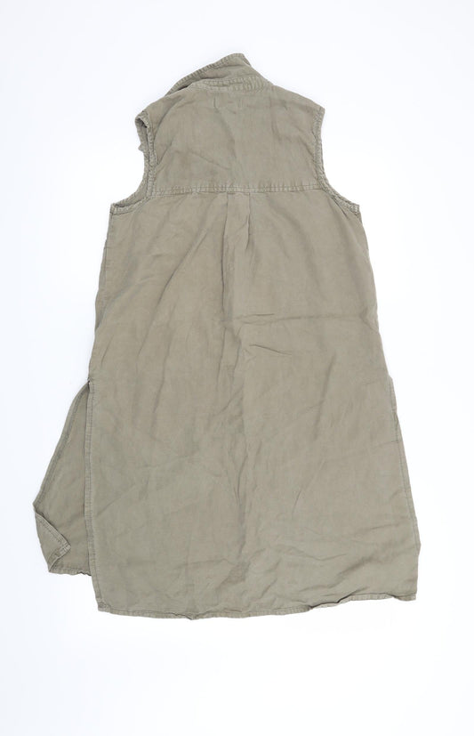 Papaya Womens Green   Basic Blouse Size 8