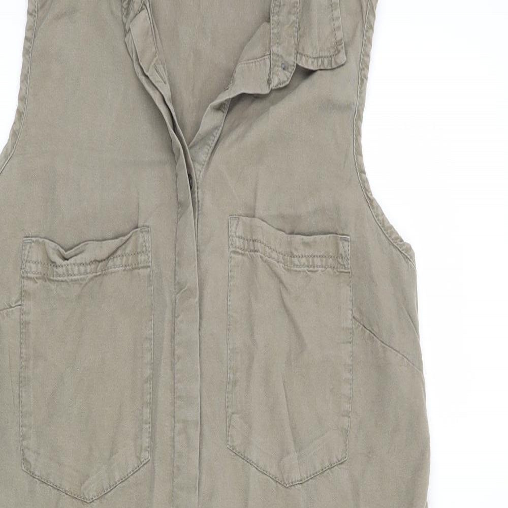 Papaya Womens Green   Basic Blouse Size 8