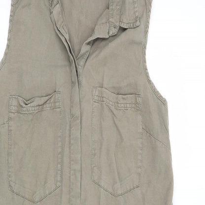 Papaya Womens Green   Basic Blouse Size 8