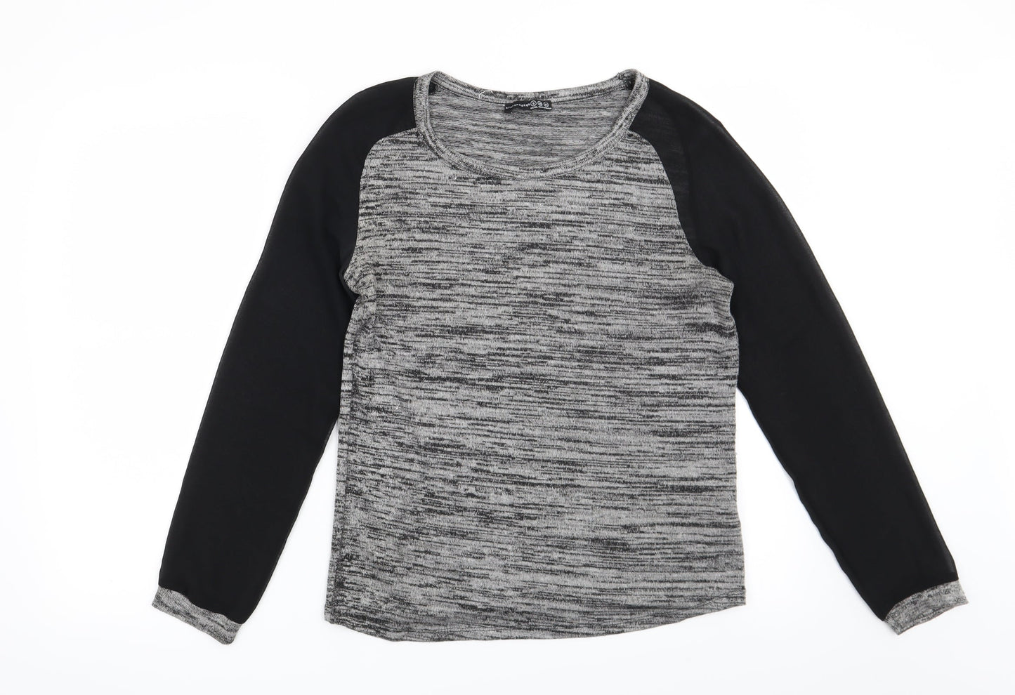 Womens UK Size 8 Atmosphere Grey Basic Blouse