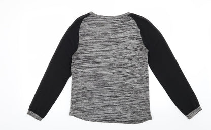 Womens UK Size 8 Atmosphere Grey Basic Blouse