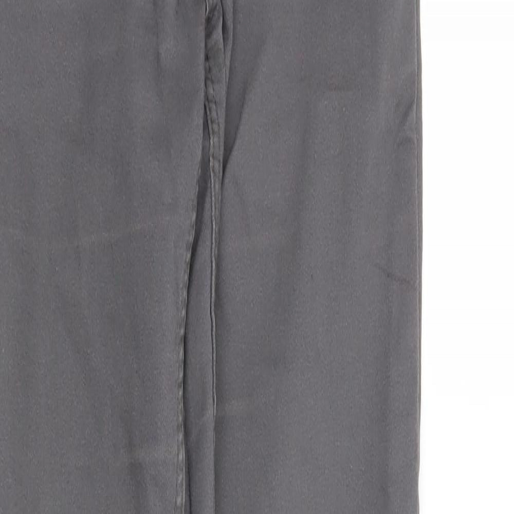 Womens UK Size 4 H&M Regular Fit Straight Grey Jeans