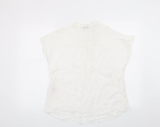 Peacocks Womens White   Basic Blouse Size 12