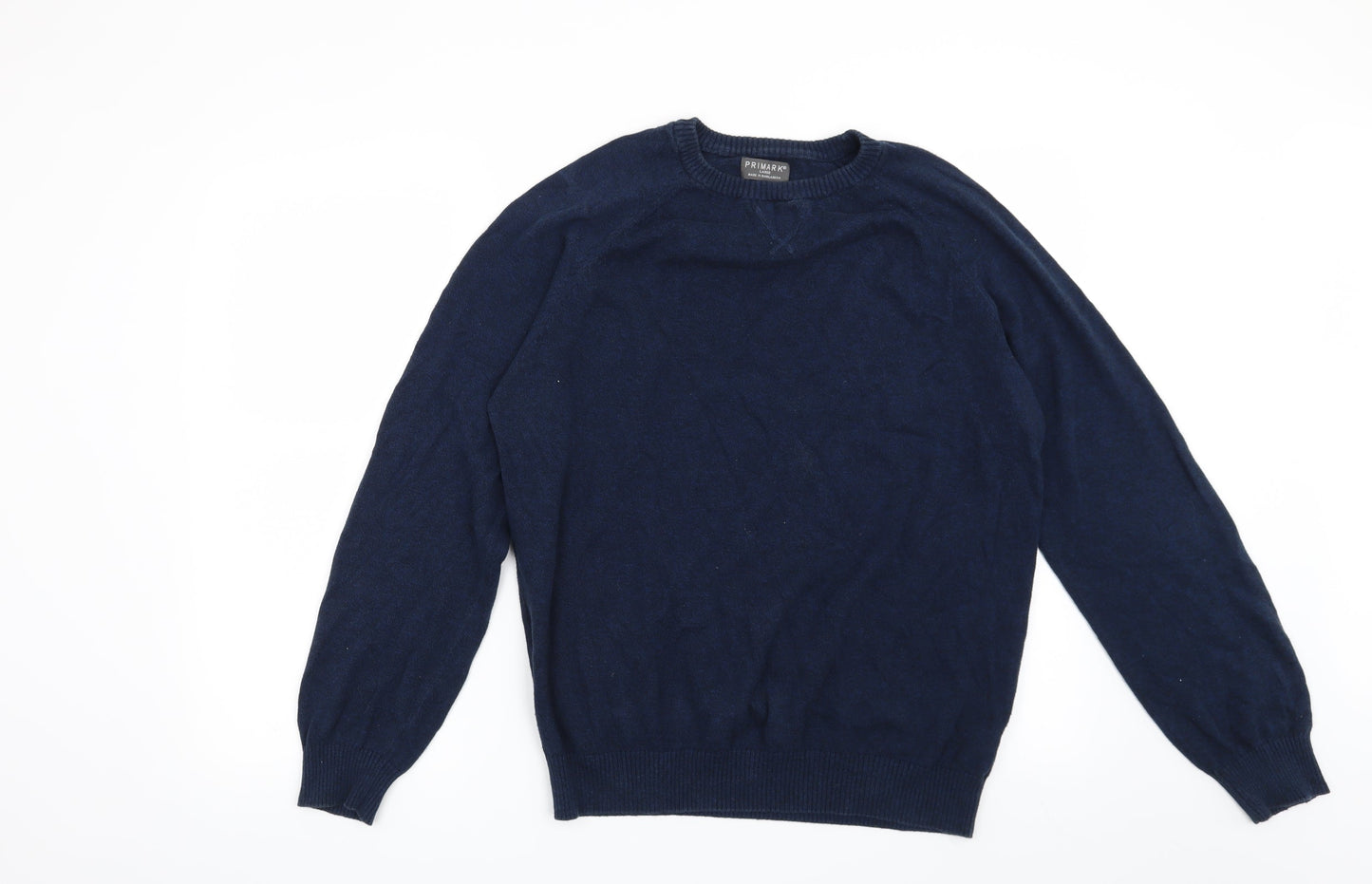 Primark Mens Blue   Pullover Jumper Size L