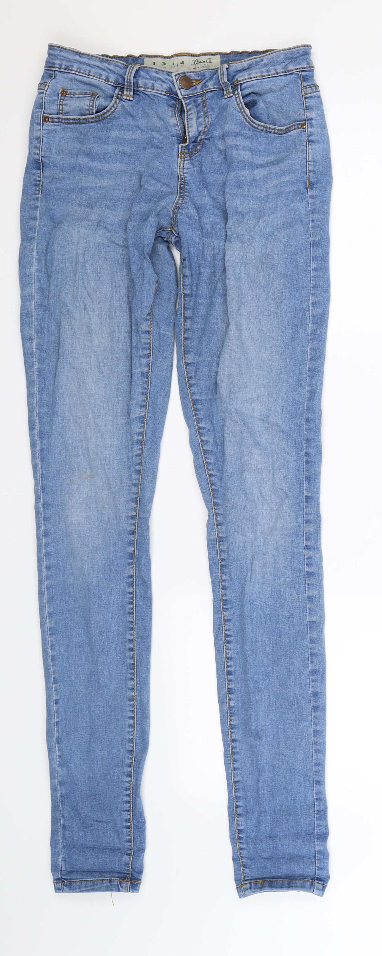Denim Co Womens Blue  Denim Jegging Jeans Size 8 L33 in
