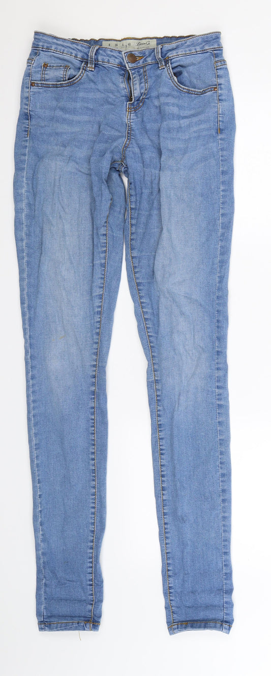 Denim Co Womens Blue  Denim Jegging Jeans Size 8 L33 in