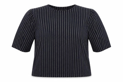 Next Womens Blue Striped  Pullover Sweatshirt Size 18