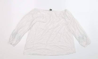 Primark Womens White   Camisole Blouse Size 4