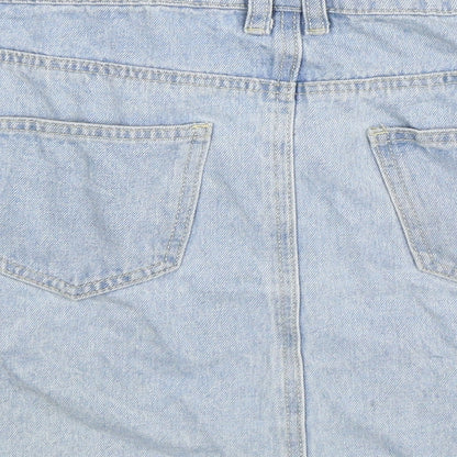 Denim Co Womens Blue  Denim A-Line Skirt Size 10