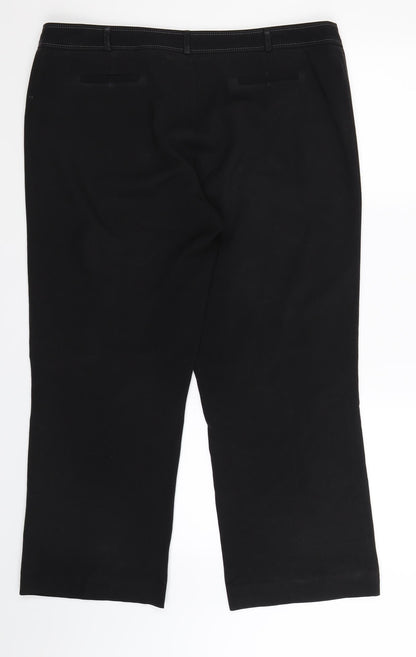 Womens UK Size 16 Dorothy Perkins Regular Fit  Black Trousers