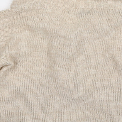 Silent Angels Womens White  Knit Cardigan Jumper Size 10