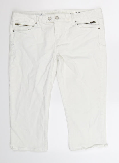 Gap Womens White  Denim Cropped Jeans Size 16 L20 in