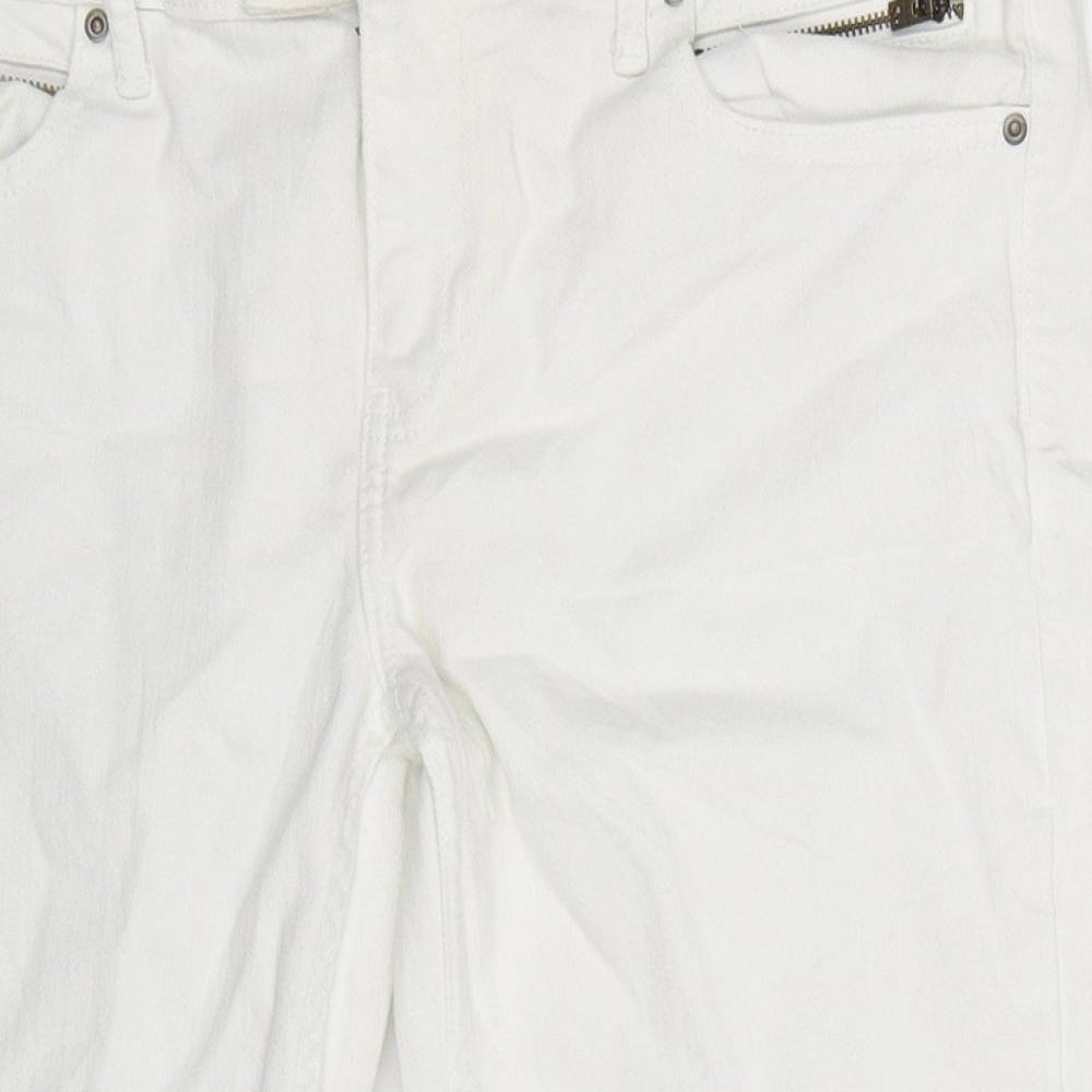 Gap Womens White  Denim Cropped Jeans Size 16 L20 in