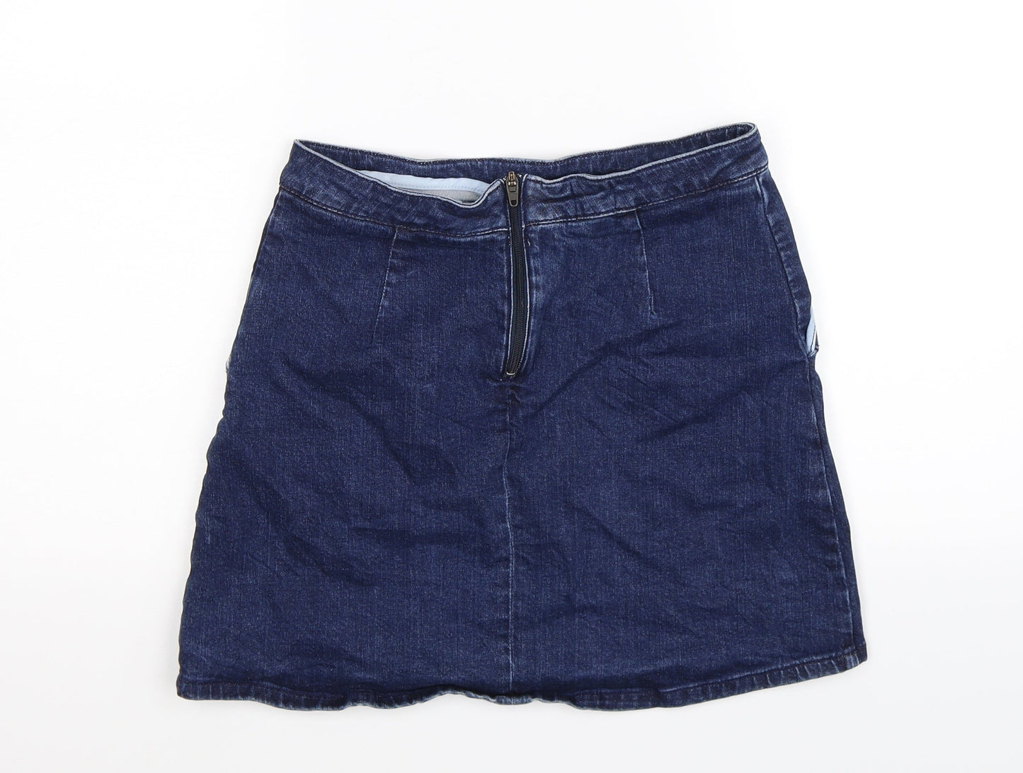 ASOS Womens Blue  Denim A-Line Skirt Size 10