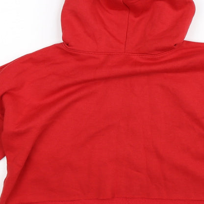 New Look Girls Red   Pullover Hoodie Size 12-13 Years  - Cropped