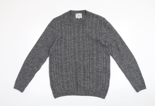 Topman Mens Grey   Pullover Jumper Size S
