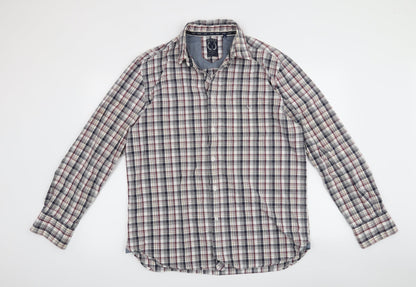 Mens UK Size M Maine Red  Button-Up Long Sleeve Casual Shirt