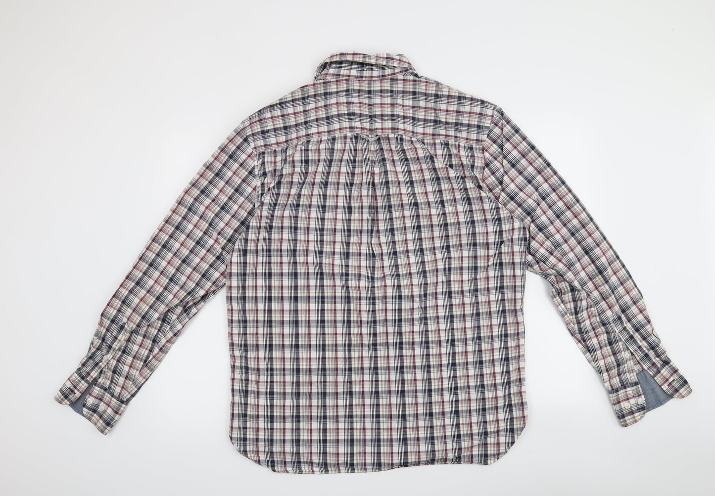 Mens UK Size M Maine Red  Button-Up Long Sleeve Casual Shirt