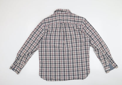 Mens UK Size M Maine Red  Button-Up Long Sleeve Casual Shirt