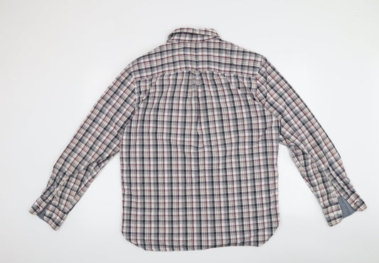 Mens UK Size M Maine Red  Button-Up Long Sleeve Casual Shirt