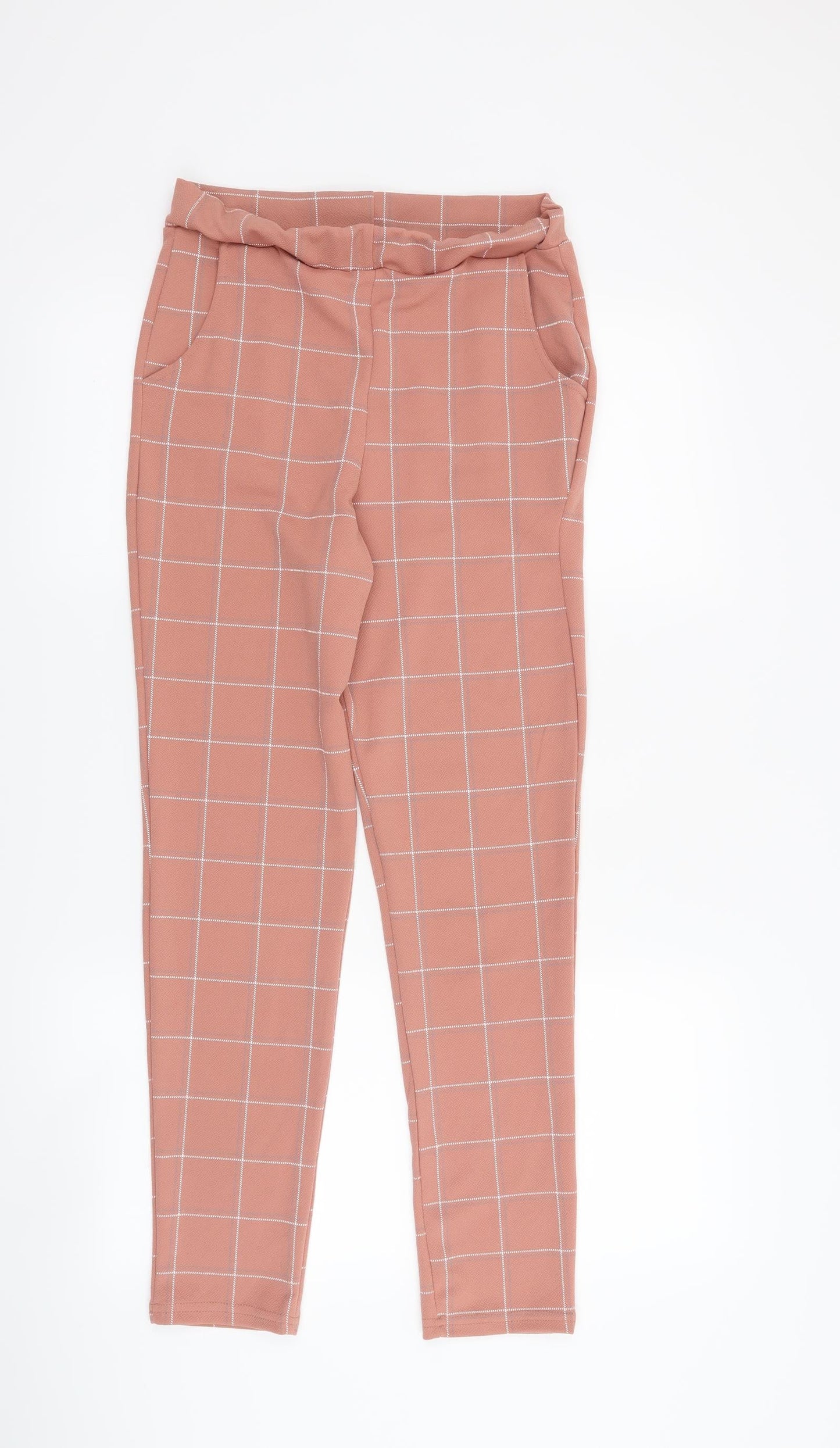 Womens UK Size 10 PRETTYLITTLETHING Regular Fit  Pink Trousers