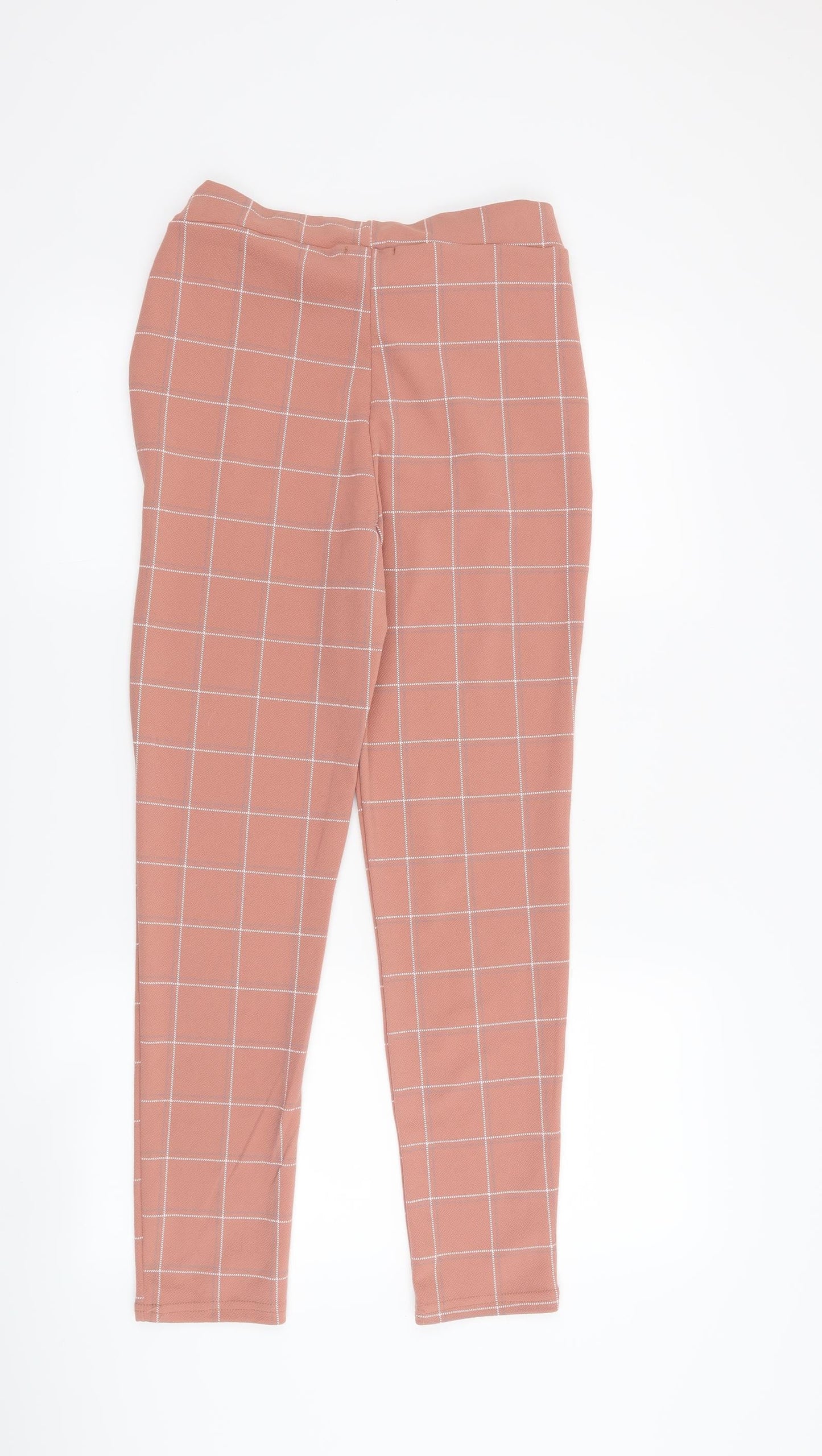 Womens UK Size 10 PRETTYLITTLETHING Regular Fit  Pink Trousers