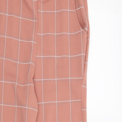 Womens UK Size 10 PRETTYLITTLETHING Regular Fit  Pink Trousers