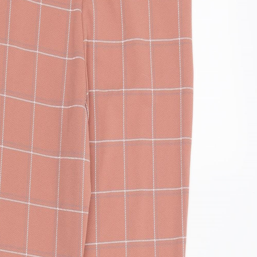 Womens UK Size 10 PRETTYLITTLETHING Regular Fit  Pink Trousers