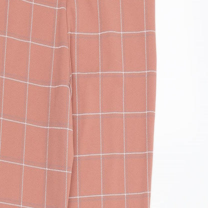 Womens UK Size 10 PRETTYLITTLETHING Regular Fit  Pink Trousers