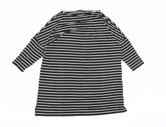 Very Womens Black Striped  A-Line  Size 12