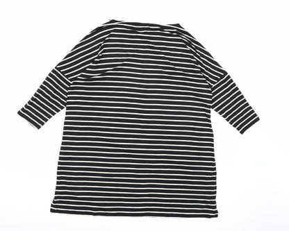 Very Womens Black Striped  A-Line  Size 12