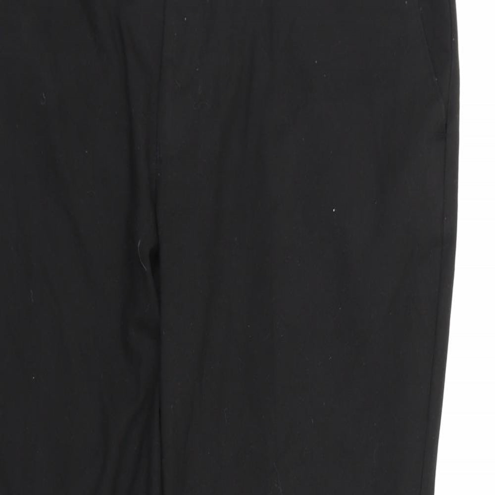 Mens UK Size  ASOS Regular Fit Dress Pants Black Trousers