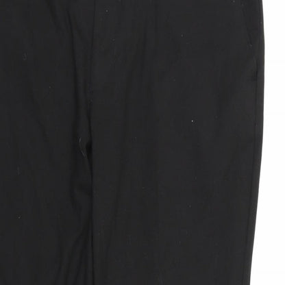 Mens UK Size  ASOS Regular Fit Dress Pants Black Trousers