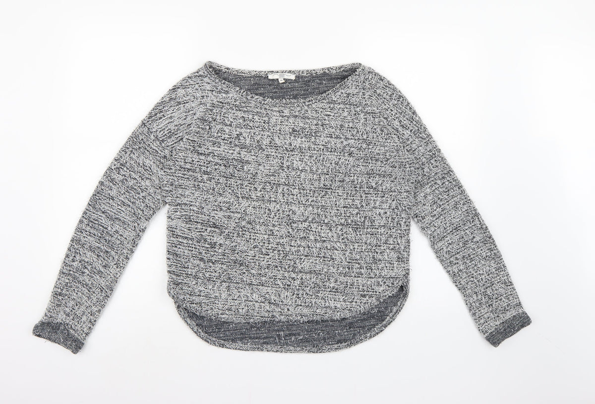 New Look Womens Grey  Knit Pullover Jumper Size 10