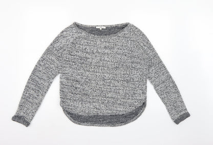 New Look Womens Grey  Knit Pullover Jumper Size 10