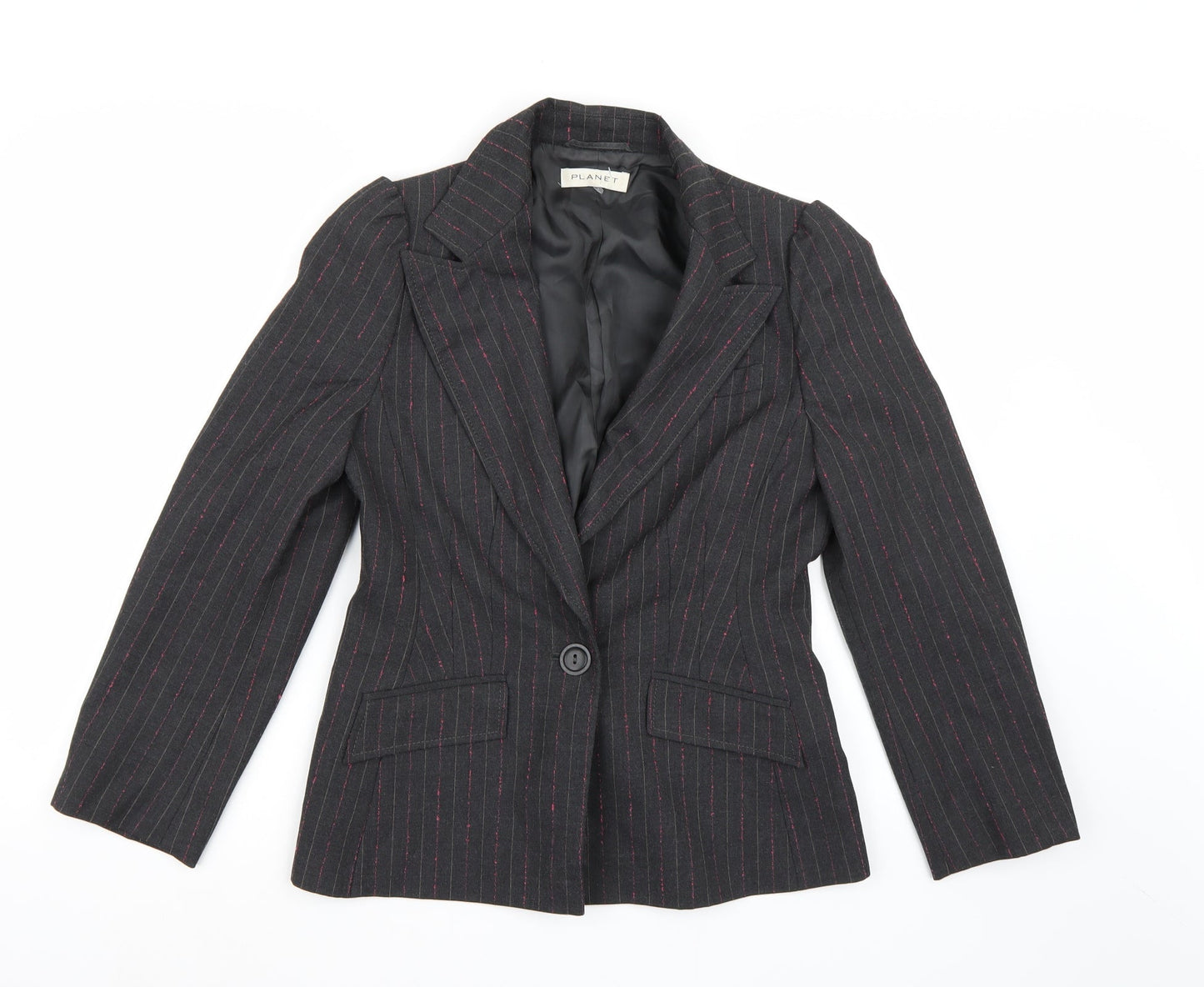 Womens UK Size 10 PLANET Regular Grey Blazer