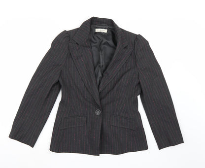 Womens UK Size 10 PLANET Regular Grey Blazer