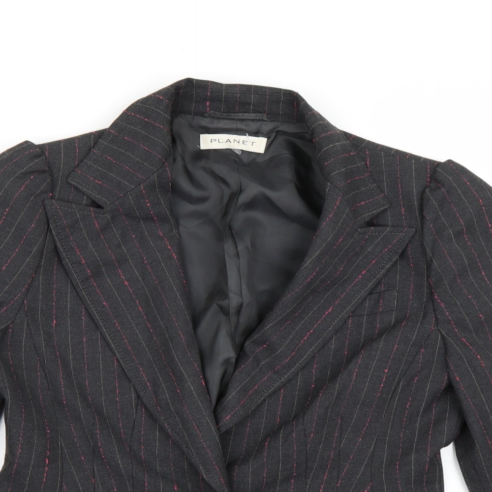 Womens UK Size 10 PLANET Regular Grey Blazer