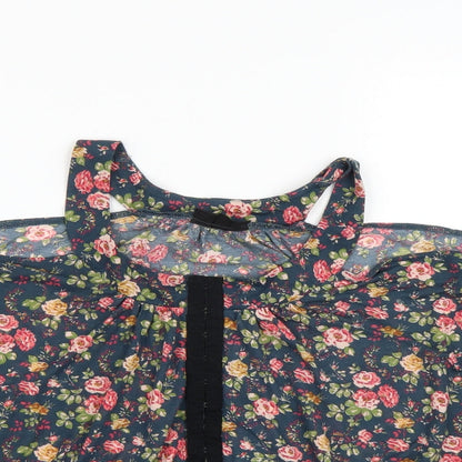 Womens UK Size 10 Topshop Blue Basic Blouse