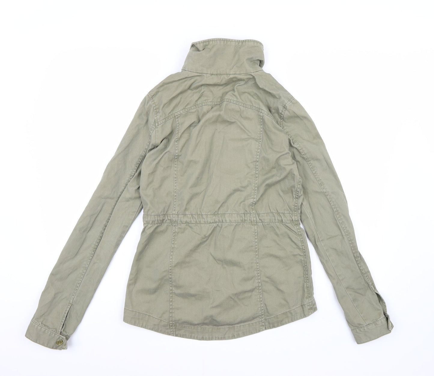 Divided by H&M Womens Green  Denim Overcoat Coat Size 8