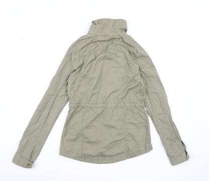 Divided by H&M Womens Green  Denim Overcoat Coat Size 8