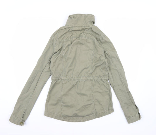 Divided by H&M Womens Green  Denim Overcoat Coat Size 8