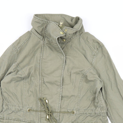 Divided by H&M Womens Green  Denim Overcoat Coat Size 8