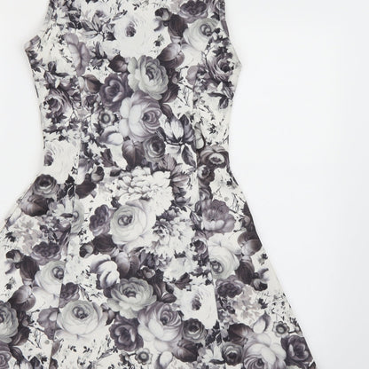 Vouley Vous Womens White Floral  A-Line  Size XS