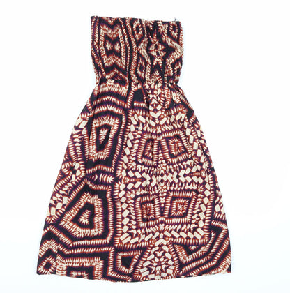 Atmosphere Womens Multicoloured Geometric  A-Line  Size 6