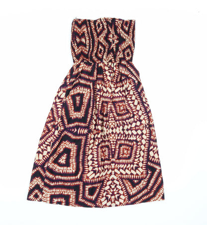 Atmosphere Womens Multicoloured Geometric  A-Line  Size 6