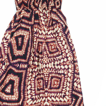 Atmosphere Womens Multicoloured Geometric  A-Line  Size 6